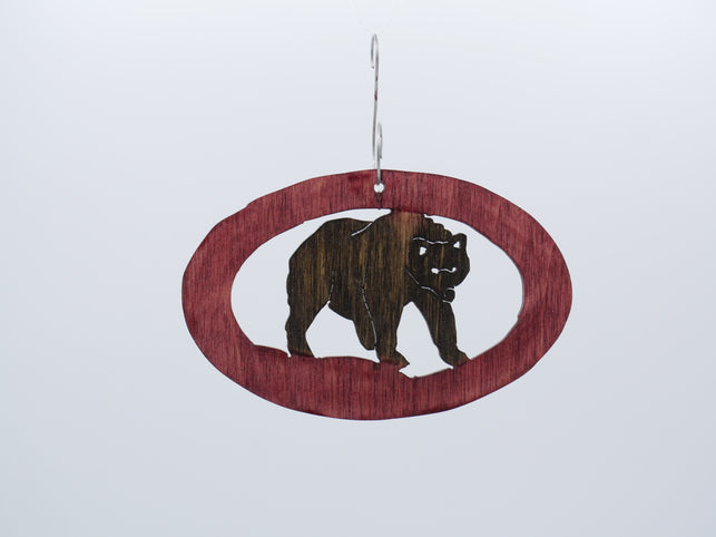 Large Framed Bear Ornament
