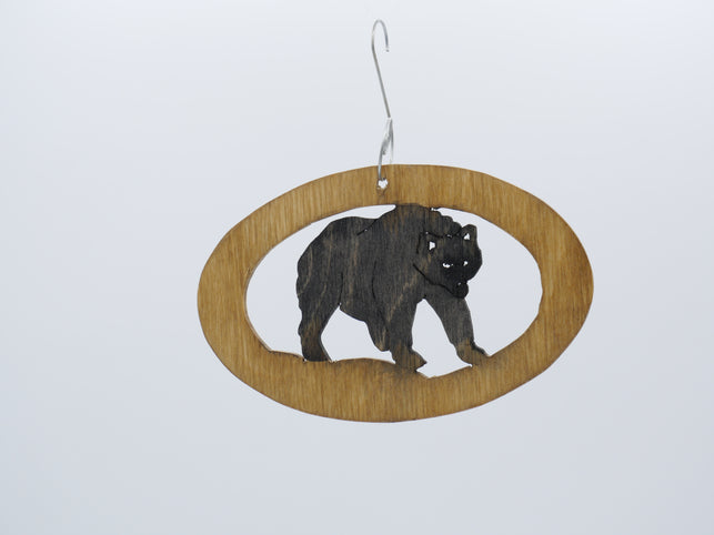 Large Framed Bear Ornament