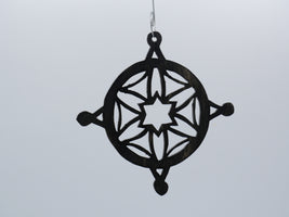 Round Compass Ornament