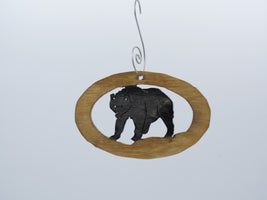 Small Framed Bear Ornament